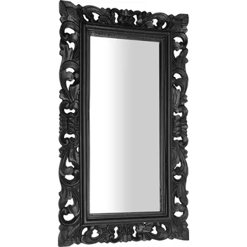 Zrcadlo Sapho SAMBLUNG zrcadlo ve vyřezávaném rámu 40x70cm, černá - IN113