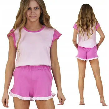 Dámské pyžamo Born2rest dámské pyžamo bavlna růžové, velikost XL