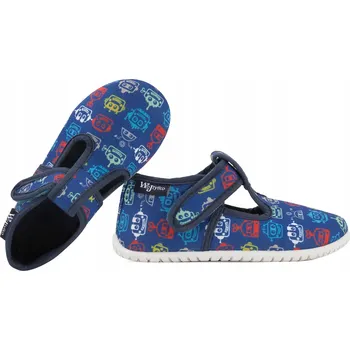 Chlapecké bačkory Dětské pantofle Wojtyłko papuče modré, velikost 30