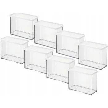 Dóza na potraviny ROTHO SADA 8 DÓZ NA POTRAVINY, SYPKÉ SUROVINY 2,1L BÍLÁ LOFT