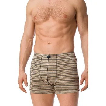 Pánské oblečení KEY PÁNSKÉ BOXERKY BAVLNA MXH 301 BÉŽOVÁ L