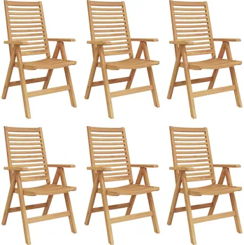 Zahradní křeslo 6 pcs Hnědá 52 x 64.5 x 108 cm IM_3376032