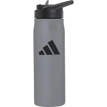 Láhev ADIDAS Láhev Metal Bottle Screw Top 0.6 l ČERNÁ|ŠEDÁ