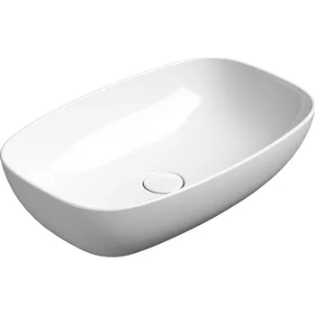 Umyvadlo GSI NUBES keramické umyvadlo na desku 60x38cm, bílá ExtraGlaze - 978311