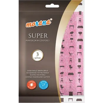 Utěrka Utěrka z viskózy Morana v balení 3 ks růžová