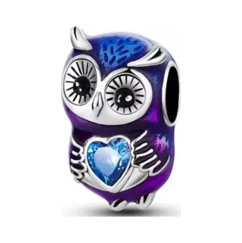 Přívěsek Korálek Přívěsek Sova ze stříbra, beads sova stříbro 925