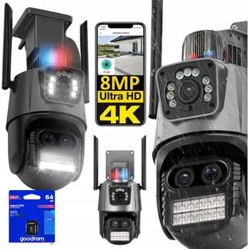 IP kamera Venkovní IP WiFi otočná kamera duální 2 x 3 MP (5 MPX) ICSEE OKVIDE