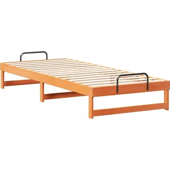 Postel Rámeček postele Hnědý 100 x 220 cm Masivní borovicové dřevo