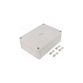 modulární přístroj a rozvaděč Kryt univerzální X 130mm Y 180mm Z 63mm plochý TK PS šedá