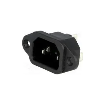 Napájecí kabel Konektor napájecí AC zásuvka vidlice 10A 250VAC IEC 60320