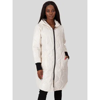 Cizojazyčná kniha PERSO Woman's Women's long transitional jacket with a hood PERSO černá | krémová 3498054