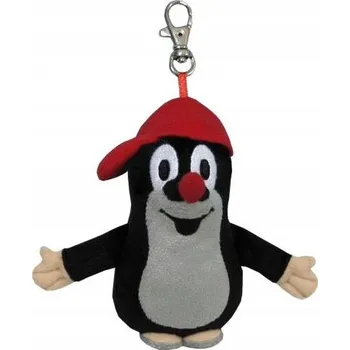 plyšák Moravský středoškolský krtek s čepičkou a karabinkou, plyš, 10 cm na kartě