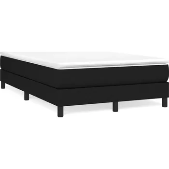 Postel Rám postele s boxspringem černý 120 x 200 cm textil