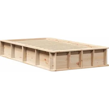 Postel Rámeček postele Hnědý 90 x 190 cm Masivní borovicové dřevo