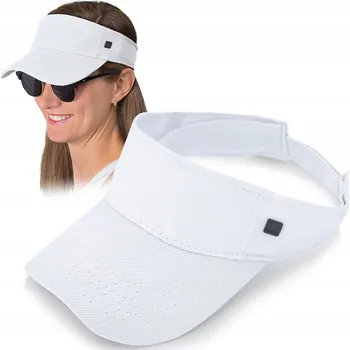 Čepice SLUNEČNÍ KŠILTOVKA na Hlavu BÍLÁ Čepice na Léto Pako Jeans