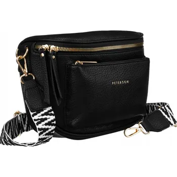 Kabelka Peterson taška přes rameno PTN 3047-9955 BLACK černá