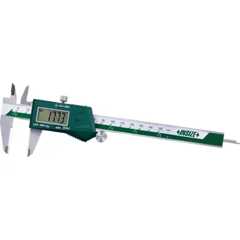 Posuvné měřítko Digitální posuvné měřítko s keramickými doteky INSIZE 1193 Rozsah: 0–150 mm, Délka ramen: Spodní: 40 mm | Horní: 21/16 mm, Posuvové kolečko: NE, Výstup dat: Bezdrátový/Kabelový