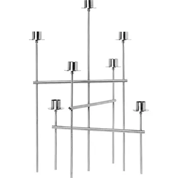 Svícen Dekorativní svícen ferm LIVING 26 x 42 cm 1104272380 šedá 90X