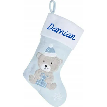 Vánoční dekorace Vánoční punčocha dekorace na krb dárek jméno ozdoba Mikuláš vánoční stromek