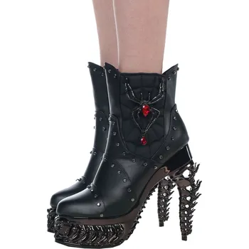 Dámské lodičky boty na podpatku dámské - Black Widow - HADES - HDS008 - 42