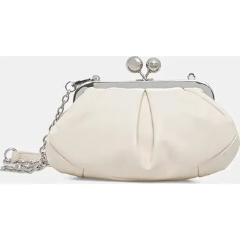 Kožená kabelka Weekend Max Mara PRATI 2615511164600 béžová 01X, vel. ONE SIZE