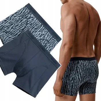 Pánské oblečení PÁNSKÉ BOXERKY Atlantic 2MH-175 Sportovní Boxerky s Dlouhými Nohavicemi 2-BALENÍ - L