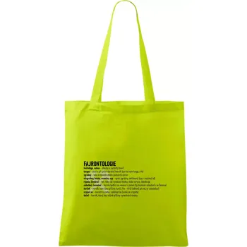 FAJRONTOLOGIE - Taška bavlněná - 42 x 38 cm ( Limetková )