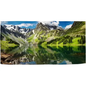 Osuška Sablio Ručník Odraz hor na jezeře - 30x50 cm
