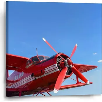 Obraz Sablio Obraz Červené letadlo - 50x50 cm