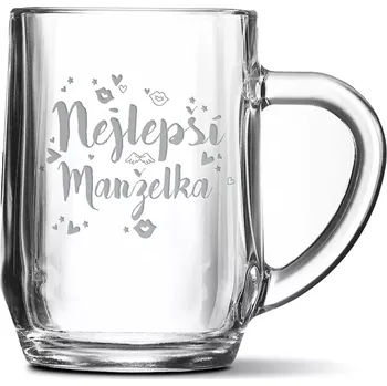 Sklenice Sablio Půllitr Nejlepší manželka: 0,5 l