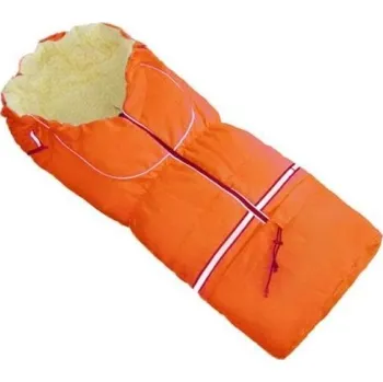 Fusak HappyBee zimní fusak Yetti 3v1 ovčí rouno orange