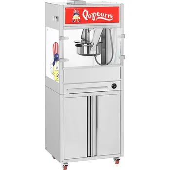 Popkornovač Stroj na popcorn - se spodní skříňkou na kolečkách - Royal Catering - střední RCPS-16BE