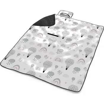 deka Sablio Plážová deka Malované horkovzdušné balony: 200x140 cm