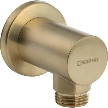 Sprchový držák Sapho Vývod sprchy, kulatý, zlato mat - 1205-01GB