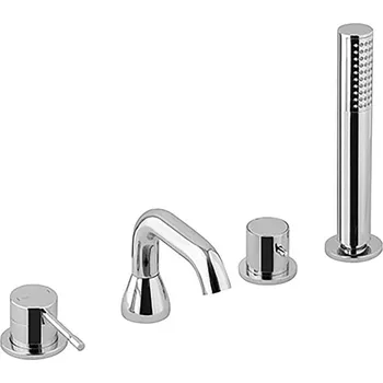 Vodovodní baterie Sapho BLUE čtyřprvková baterie na okraj vany, chrom - BUTECH4