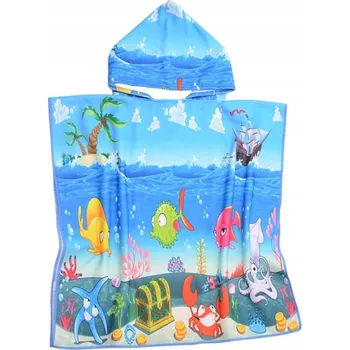 Prostěradlo Deka s kapucí Cotton world 120 x 60 cm modrá