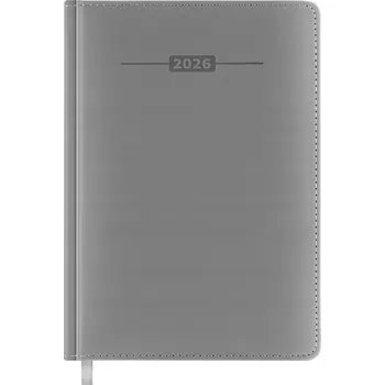 Kalendář Knižkový kalendář 2026 A5 Easy šedý