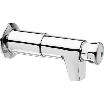 Vodovodní baterie Silfra QUIK samouzavírací prodloužený nástěnný ventil pro umyvadlo, chrom - QK24051