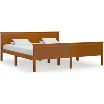 Postel Rám postele medově hnědý masivní borovice 180 x 200 cm Hnědá 322193