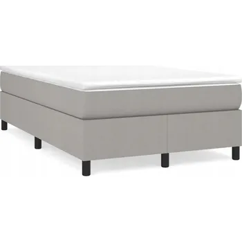 Postel Čalouněná jednolůžková postel VidaXL 120x200, odstíny šedé