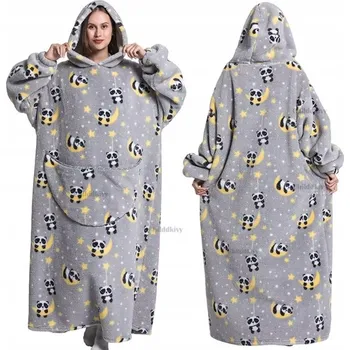 Dámská mikina DEKA MIKINA DLOUHÁ TEPLÁ MIKINOVÁ DEKA MIKINODEKA OVERSIVE XXL TEPLÁ MIKINA DEKA