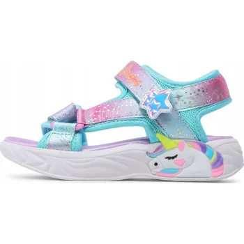 Dívčí sandály Skechers dětské sandály plast fialové velikost 34