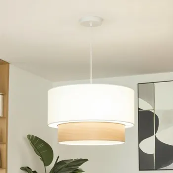 Brilagi - LED Lustr na lanku CERIA 1xE27/40W/230V pr. 50 cm černá/béžová