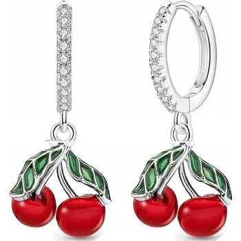 Náušnice Náušnice třešničky stříbrné náušnice třešně a stříbra stříbro 925