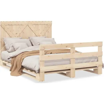 Postel Dvoulůžková postel imitace dřeva VidaXL 60x120 cm dub