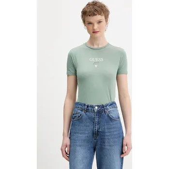 Oblečení a móda Tričko Guess Jeans W6RI15.J1314 zelená 07X, vel. XS