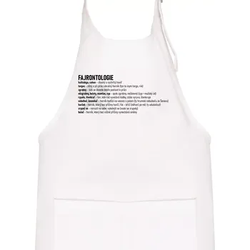 Kuchyňská zástěra FAJRONTOLOGIE - Dětská zástěra na vaření - Univerzální velikost ( Bílá )