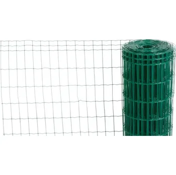 Pletivo Pletivo EUROPLAST 1, 1200/100x50/2,20 mm, zelené, RAL 6005, Zn+PVC, ohradové, bal. 10 m