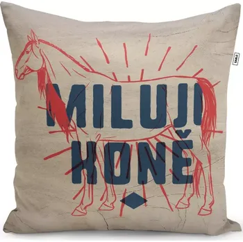 Polštář Sablio Polštář Miluji koně: 40x40 cm