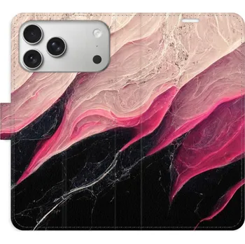 Pouzdro na mobilní telefon Flipové pouzdro iSaprio - BlackPink Marble - iPhone 17 Pro Max